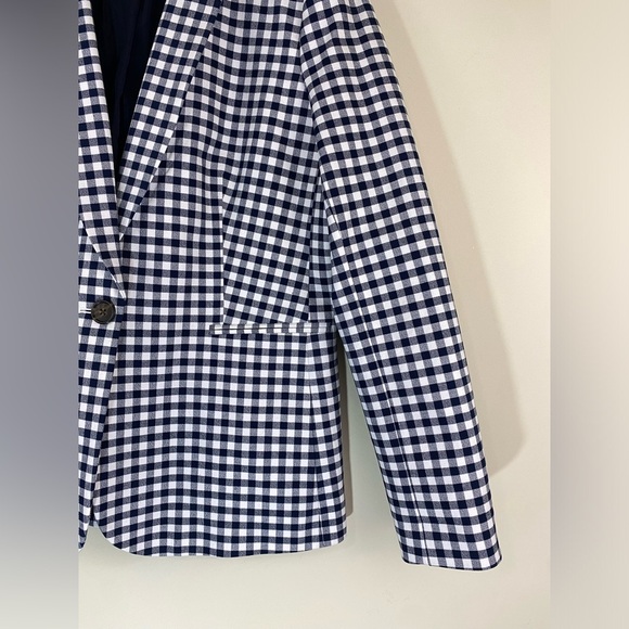 J.Crew Parke Blazer Gingham Bi-Stretch Cotton Blend Women’s Size 10 NWOT - Picture 6 of 11
